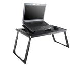 MODECOM COMFORT FAN PF11 – wygodny stolik pod laptopa o fakturze drewna